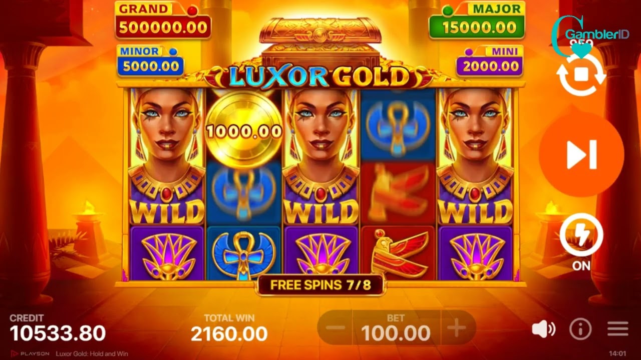 Play Luxor Gold Hold and Win